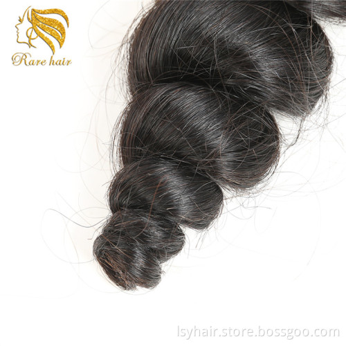 Ali express Luxurious Brazilian Loose Weave Hair Extensions, Customize Logo Own Name Brand Personal Label Hair In Pack